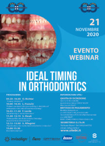 EVENTO WEBINAR Ideal Timing in Orthodontics